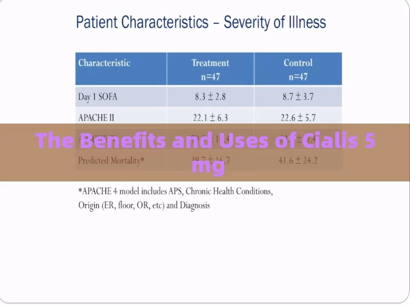 The Benefits and Uses of Cialis 5 mg