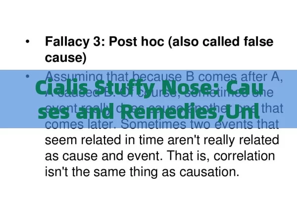 Cialis Stuffy Nose: Causes and Remedies,Unlocking the Mystery: Cialis and a Stuffy Nose Connection