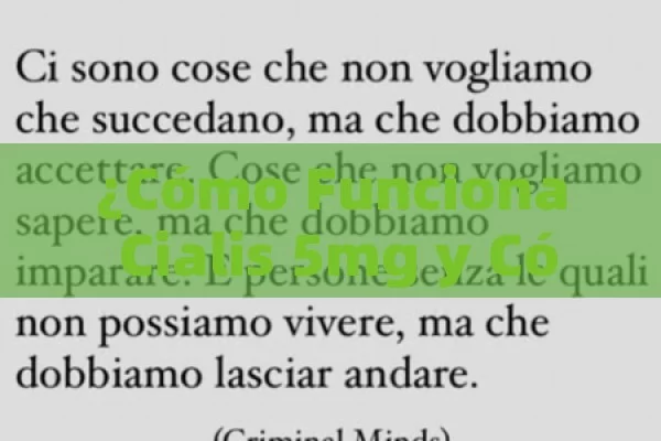 How does Cialis 5mg work and how can it help you? what is Cialis 5mg and how can it benefit you?