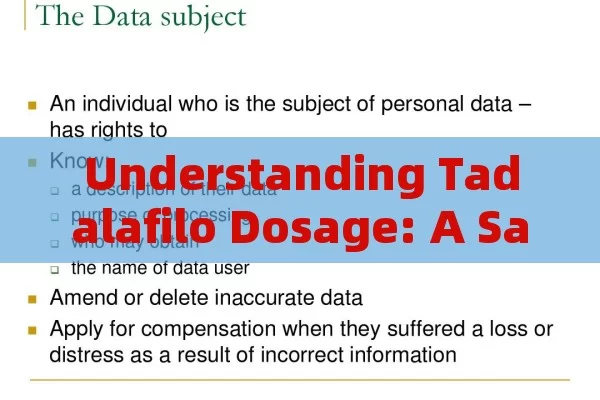 Understanding Tadalafilo Dosage: A Safe Use Guide