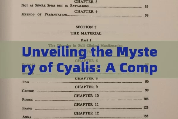 Unveiling the Mystery of Cyalis: A Complete Guide